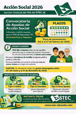 ACCION SOCIAL 2026. Ejercicio 2025